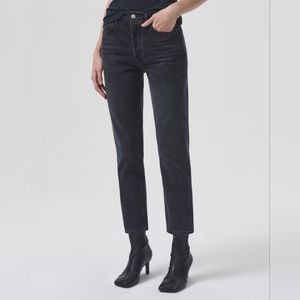 AGOLDE RILEY HIGH RISE STRAIGHT CROP